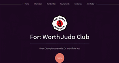 Desktop Screenshot of fortworthjudo.org